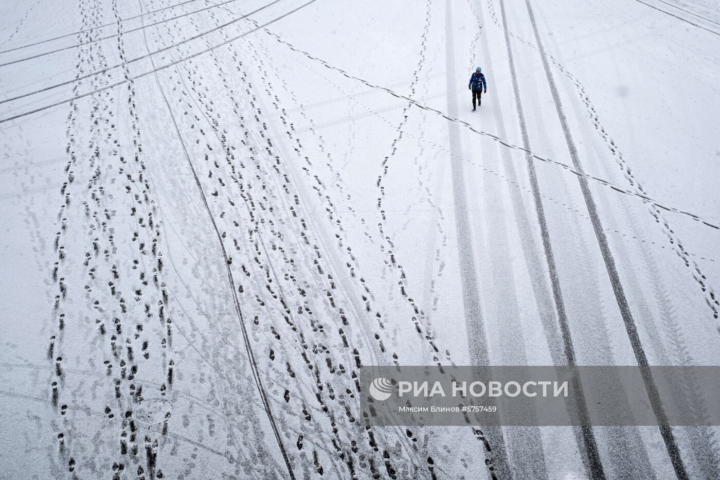 Снегопад в Москве