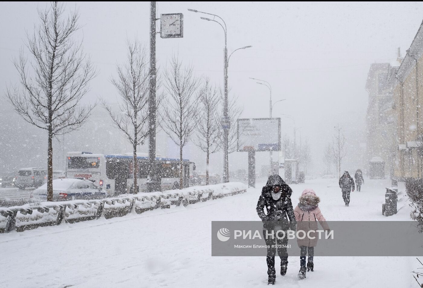 Снегопад в Москве