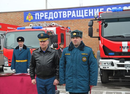 Рабочая поездка министра МЧС РФ Е. Зиничева в Грозный