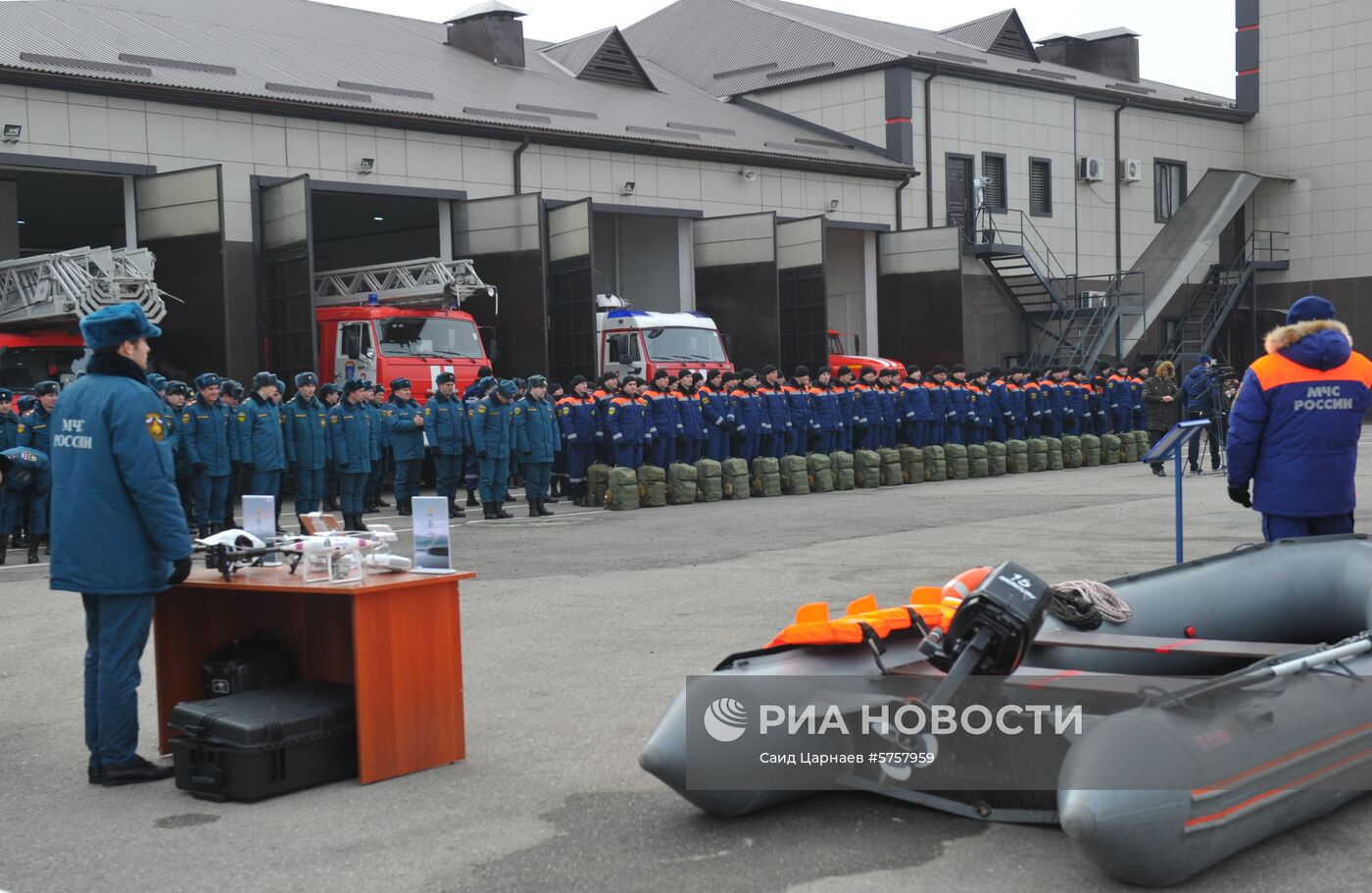 Рабочая поездка министра МЧС РФ Е. Зиничева в Грозный