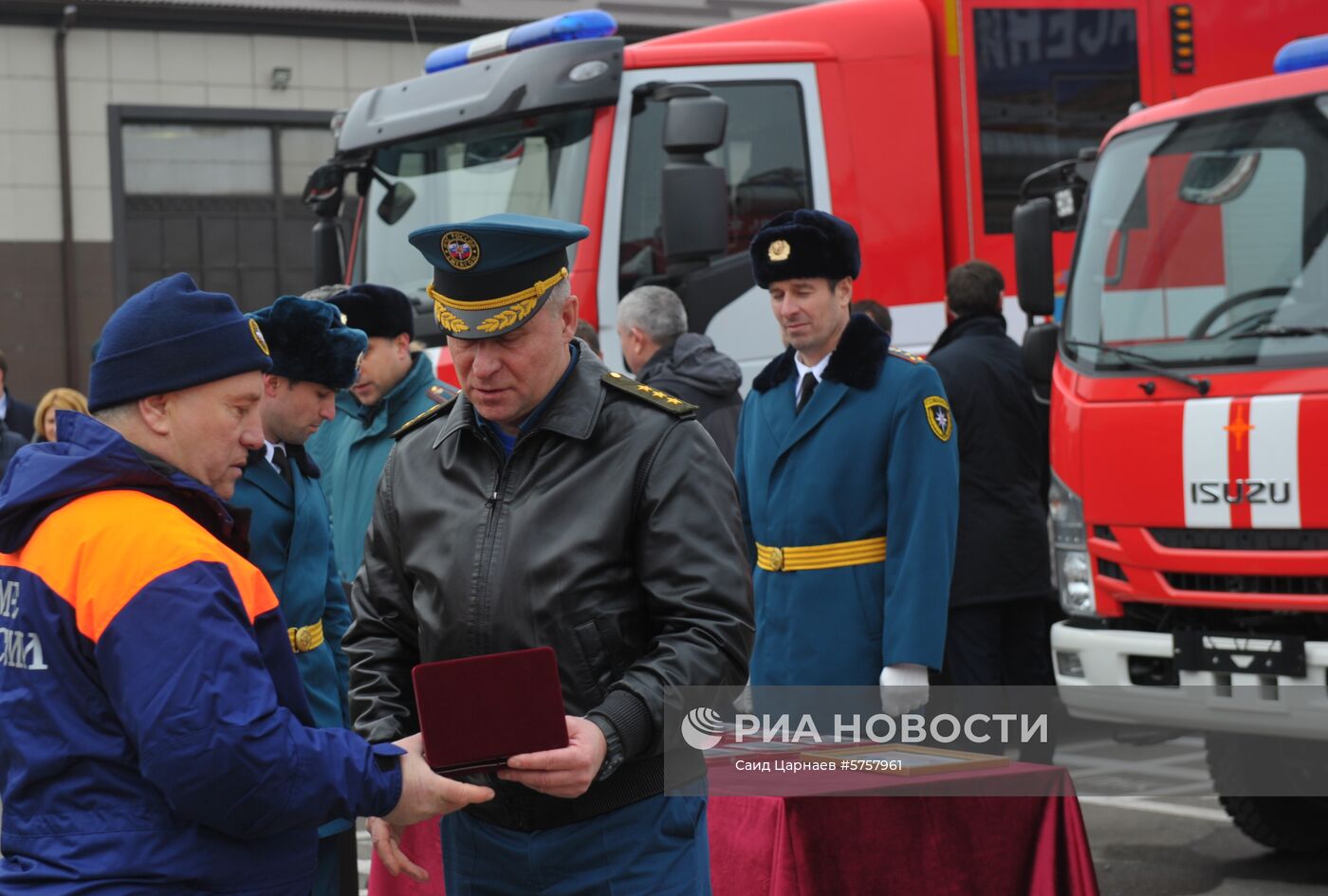 Рабочая поездка министра МЧС РФ Е. Зиничева в Грозный