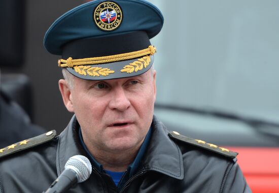 Рабочая поездка министра МЧС РФ Е. Зиничева в Грозный