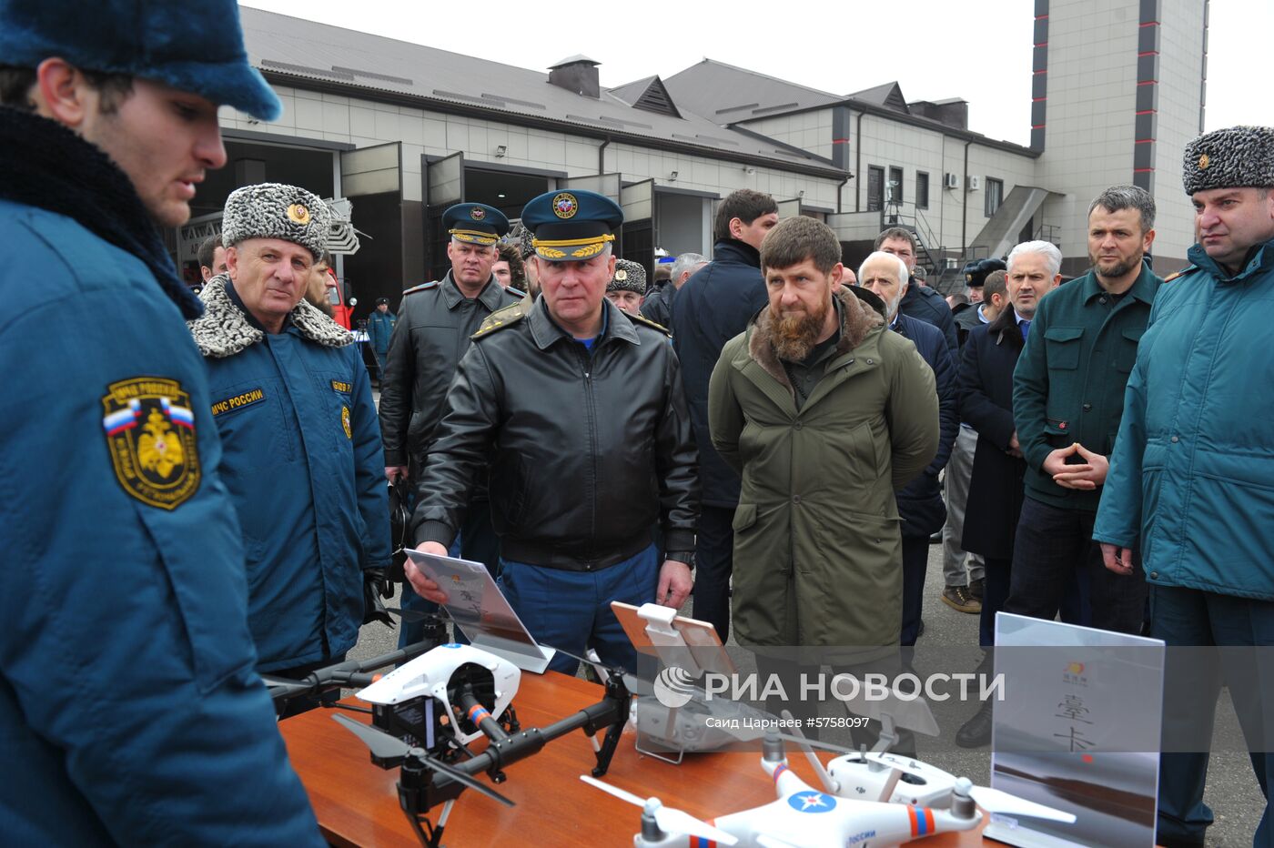 Рабочая поездка министра МЧС РФ Е. Зиничева в Грозный