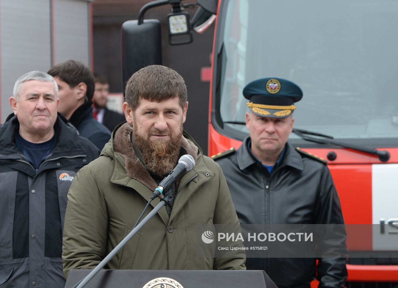 Рабочая поездка министра МЧС РФ Е. Зиничева в Грозный