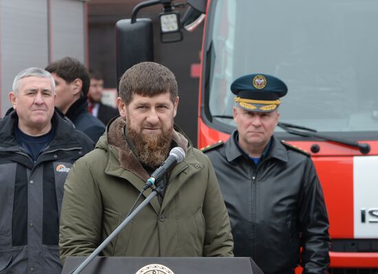 Рабочая поездка министра МЧС РФ Е. Зиничева в Грозный