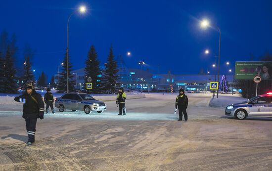 Ситуация около аэропорта Ханты-Мансийска