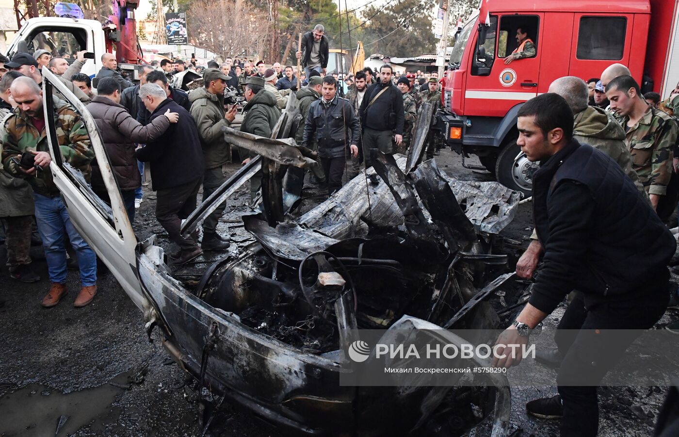 Взрыв заминированного автомобиля в Латакии