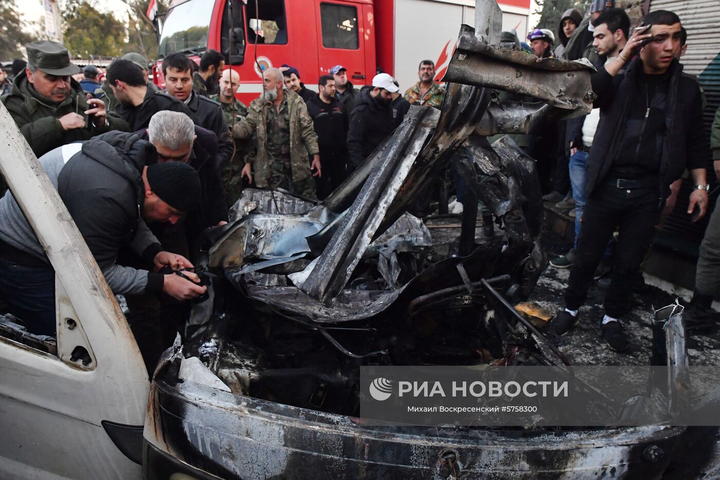 Взрыв заминированного автомобиля в Латакии