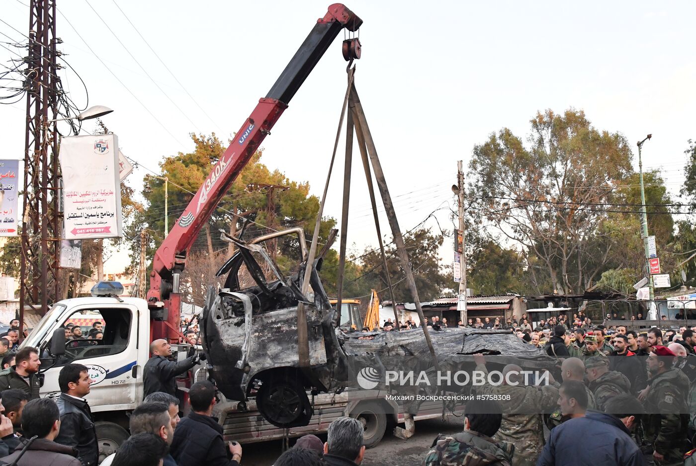 Взрыв заминированного автомобиля в Латакии