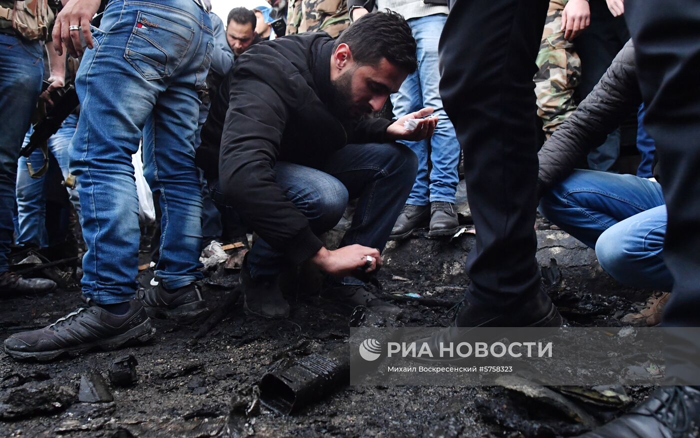 Взрыв заминированного автомобиля в Латакии