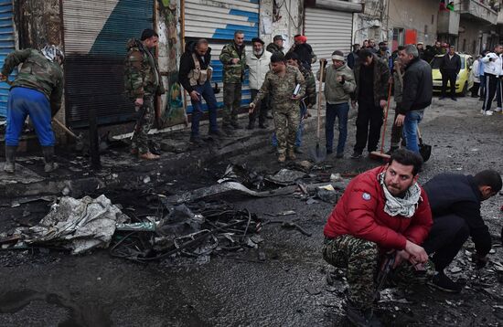 Взрыв заминированного автомобиля в Латакии