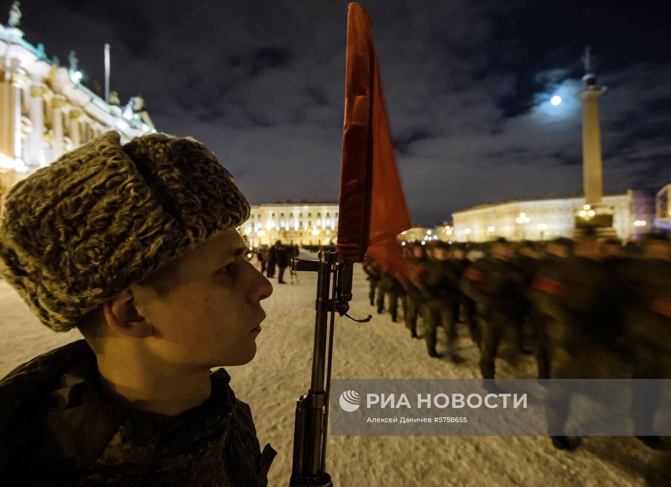 Репетиция парада в честь 75-летия снятия блокады Ленинграда