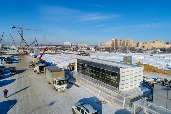 Строительство метро на участке Сокольнической линии 