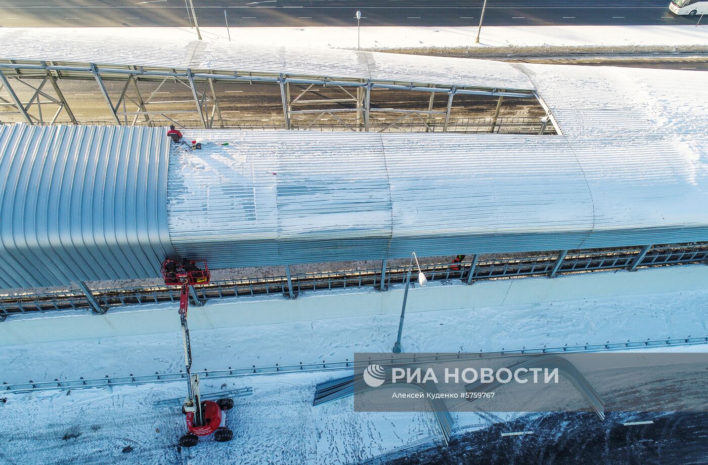 Строительство метро на участке Сокольнической линии 