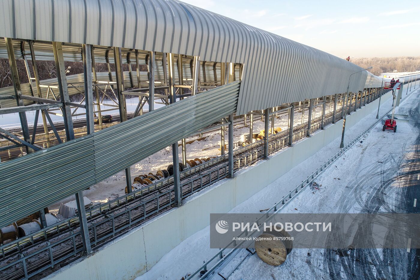 Строительство метро на участке Сокольнической линии 