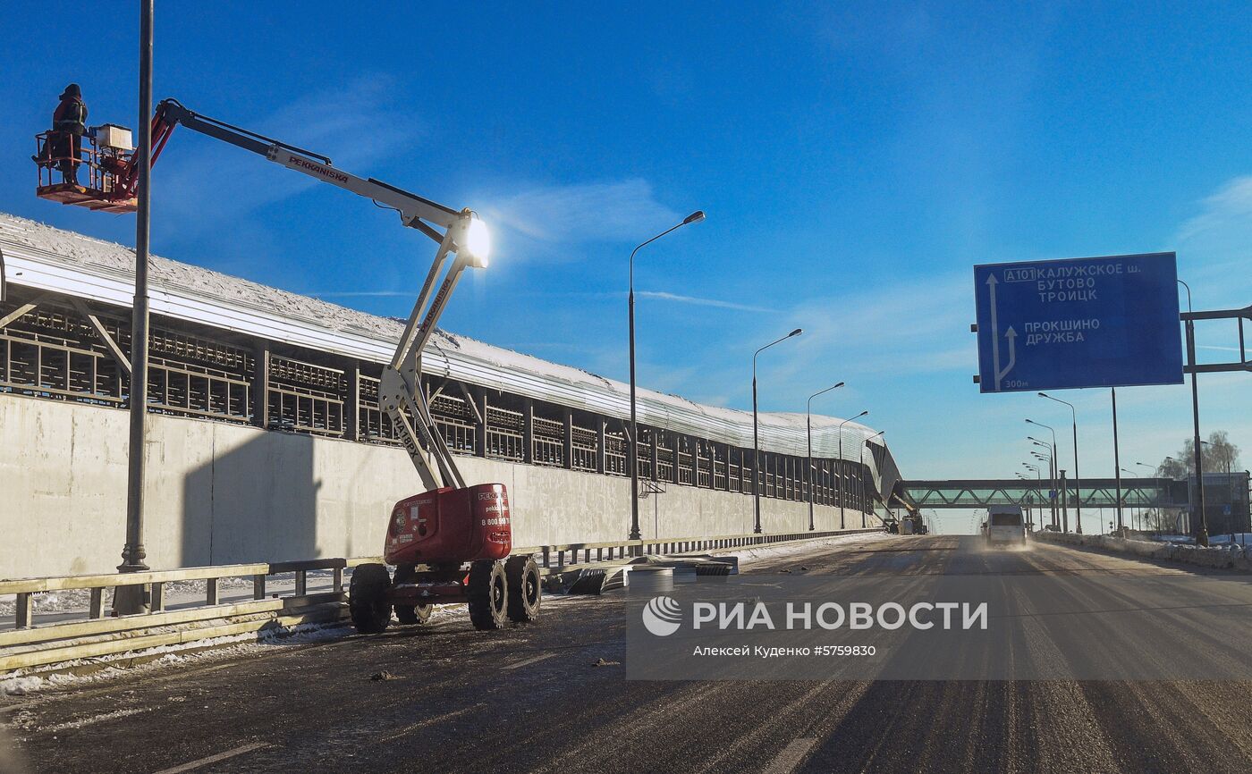 Строительство метро на участке Сокольнической линии 