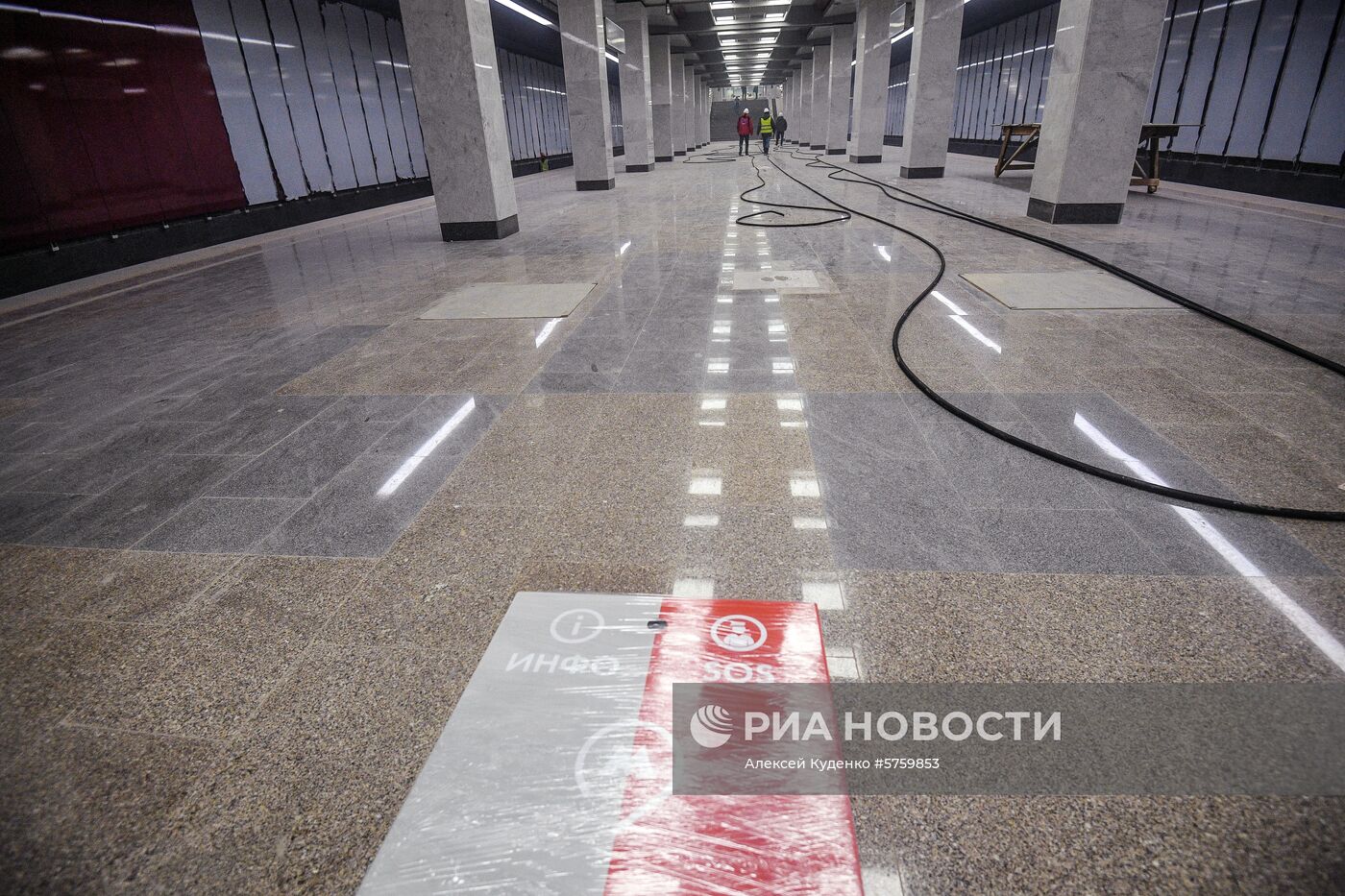Строительство метро на участке Сокольнической линии 