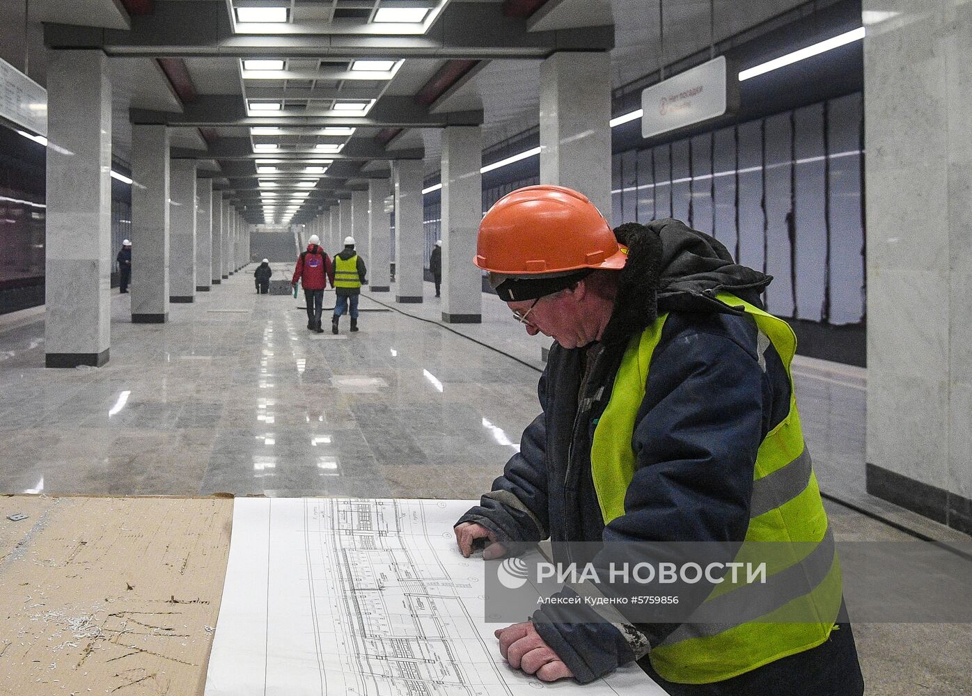 Строительство метро на участке Сокольнической линии 