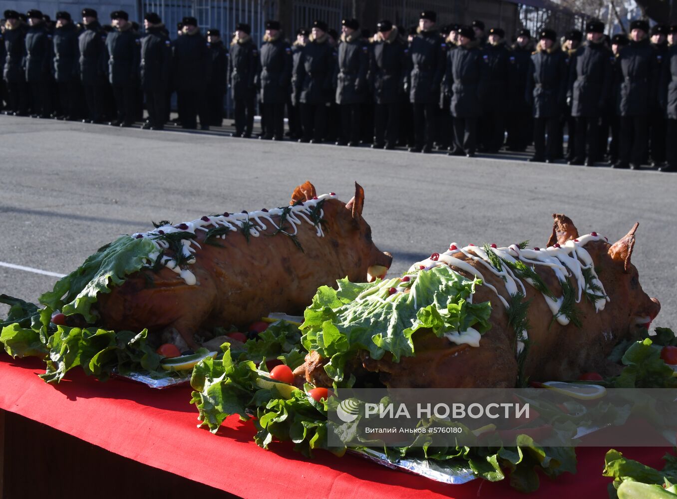 Встреча отряда боевых кораблей ТОФ в порту Владивостока