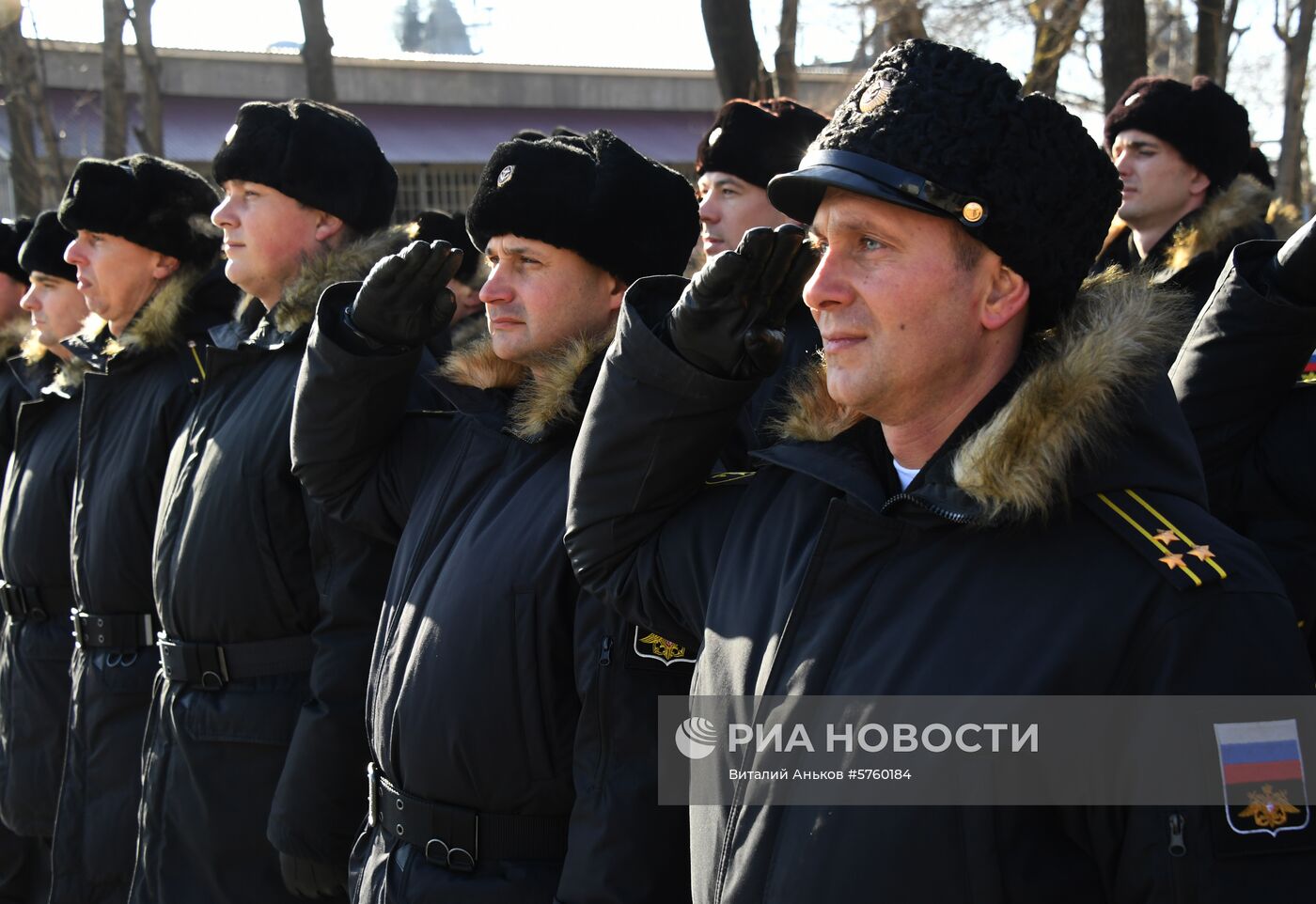 Встреча отряда боевых кораблей ТОФ в порту Владивостока