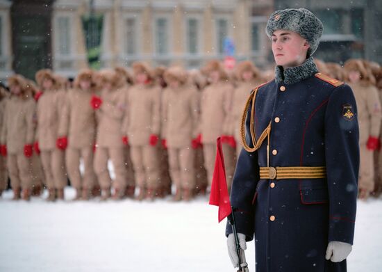 Генеральная репетиция парада в честь 75-летия снятия блокады Ленинграда