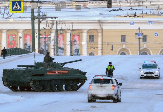 Генеральная репетиция парада в честь 75-летия снятия блокады Ленинграда