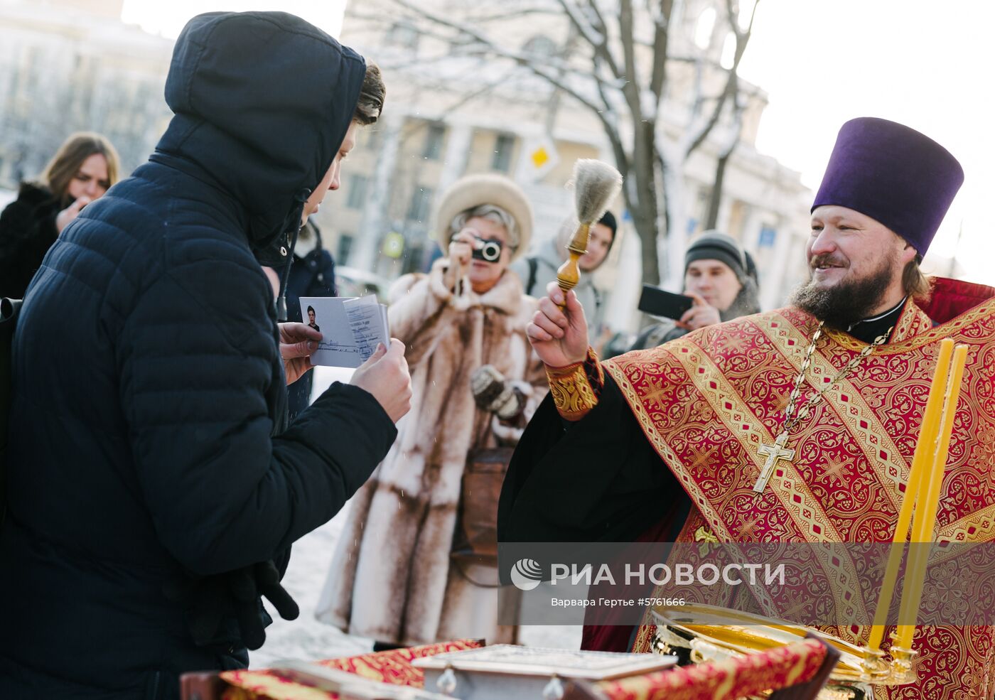 Освящение зачеток в День студента