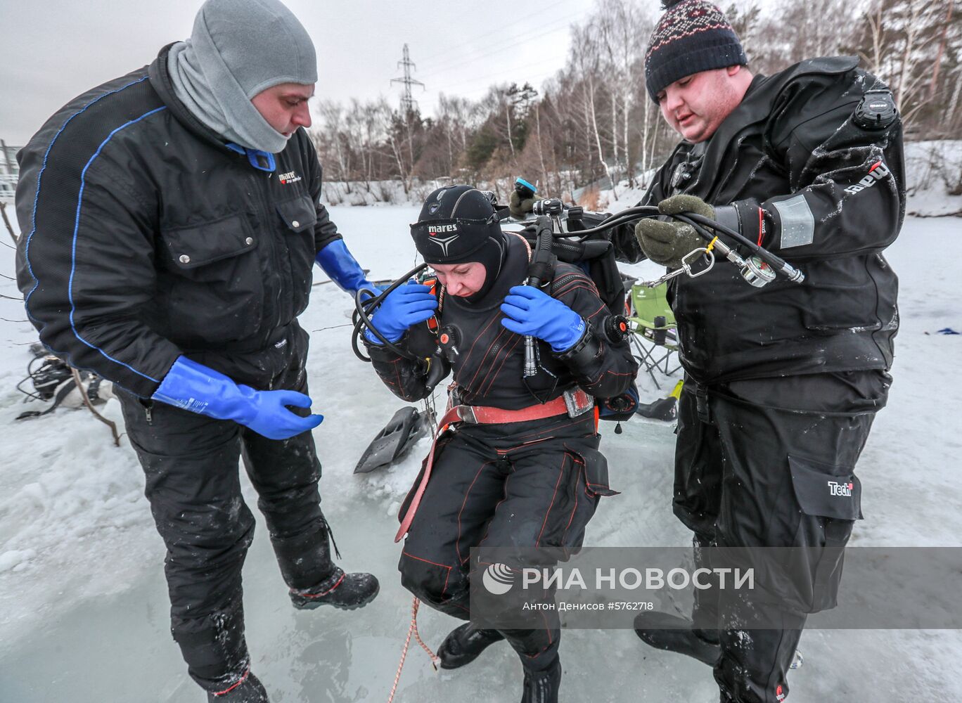 Обучение подледным погружениям в Москве