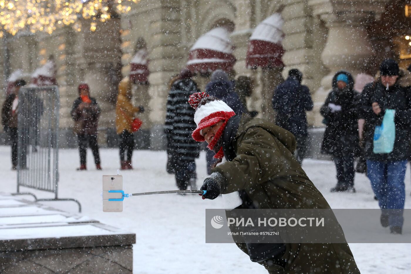 Снегопад в Москве