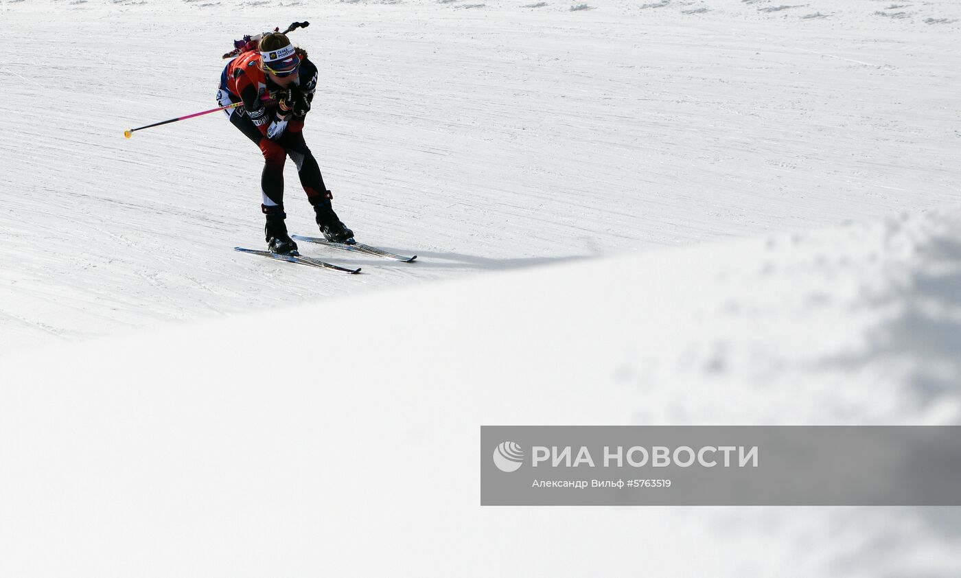 Биатлон. VI этап Кубка мира. Женщины. Гонка преследования