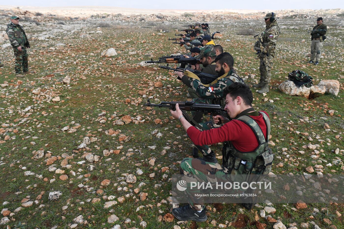Подготовка сирийских военнослужащих российскими военными специалистами