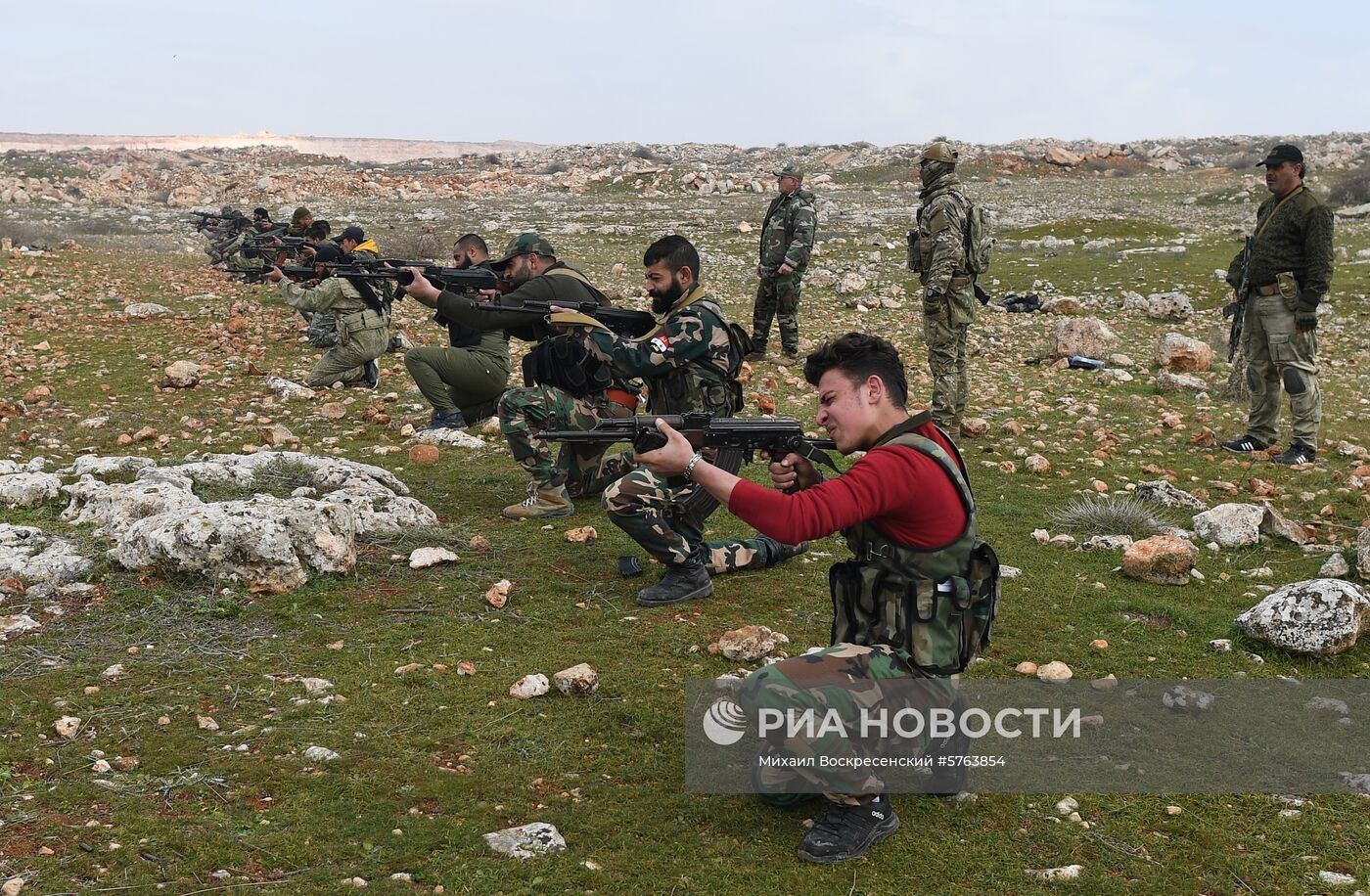 Подготовка сирийских военнослужащих российскими военными специалистами