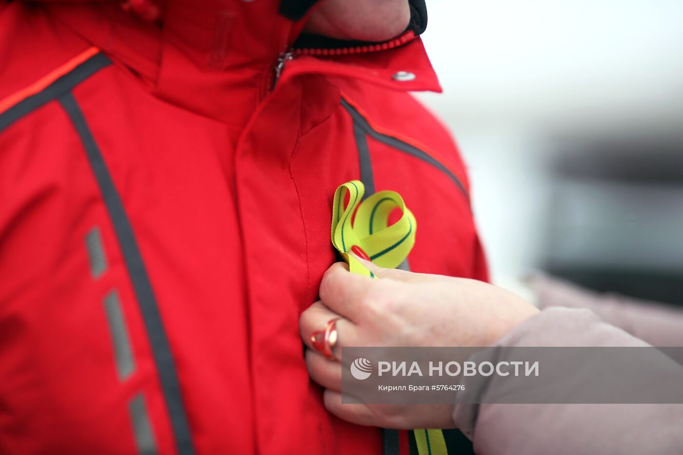 Акция «Ленточка Ленинградской победы»в Волгограде