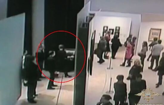 Задержание подозреваемого в краже картины Куинджи