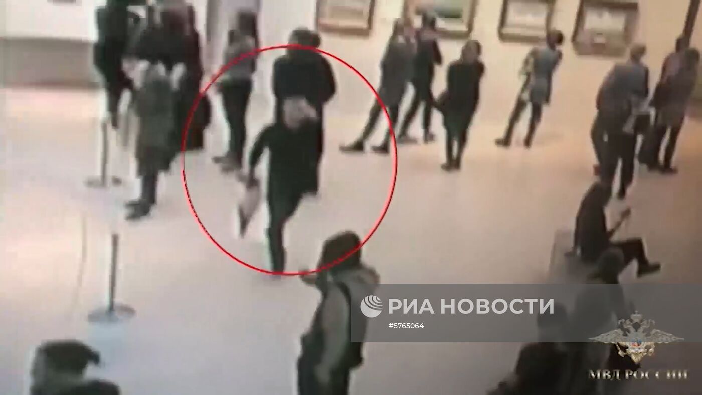 Задержание подозреваемого в краже картины Куинджи