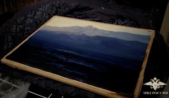 Задержание подозреваемого в краже картины Куинджи