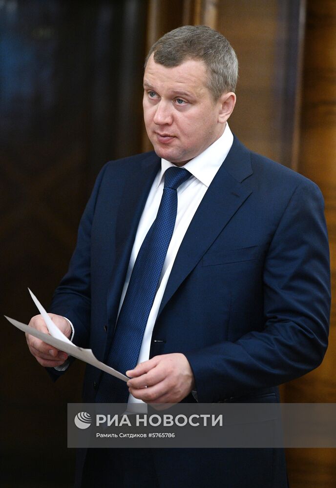 Встреча главы МИД РФ С. Лаврова с врио губернатора Астраханской области С. Морозовым