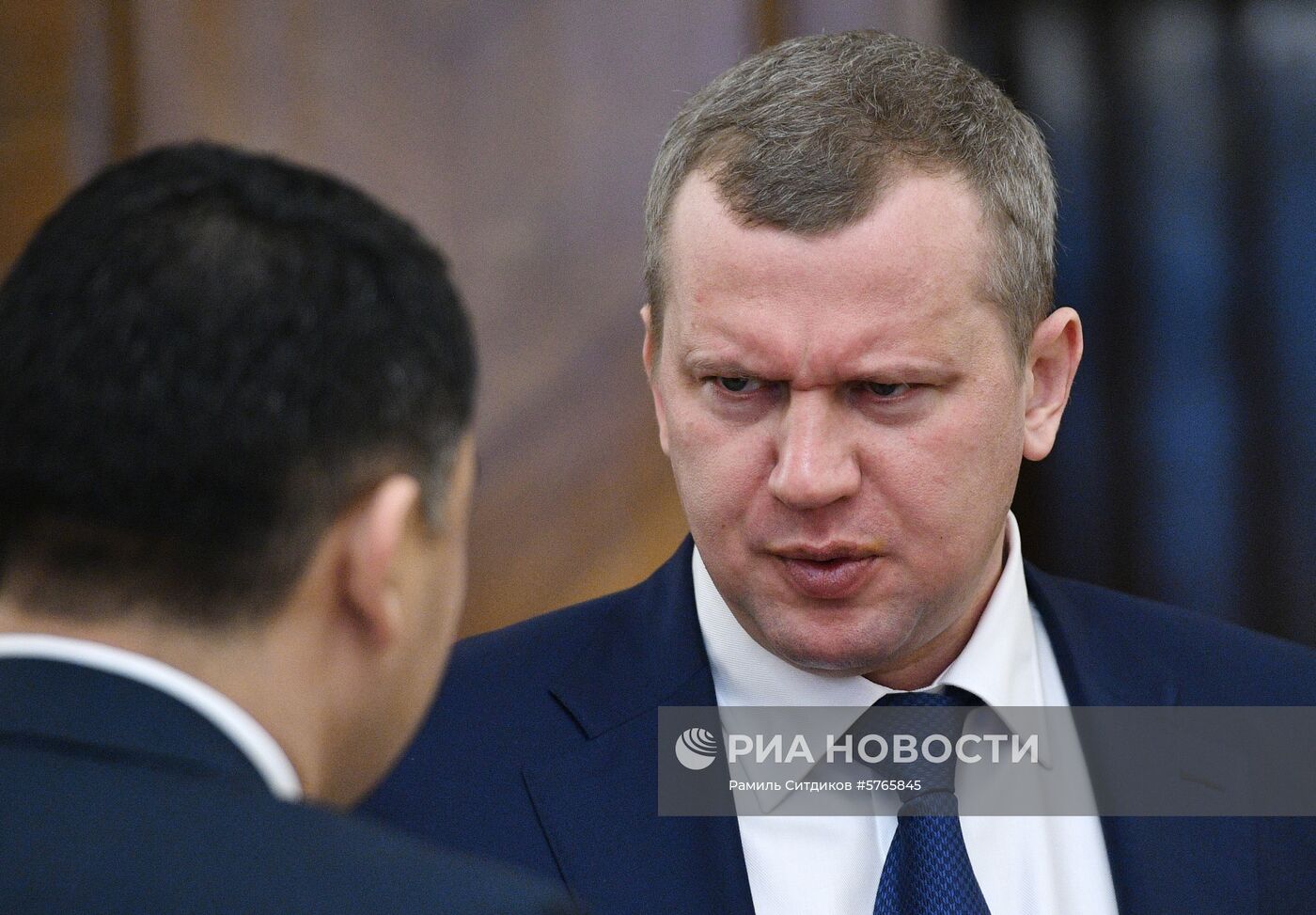 Встреча главы МИД РФ С. Лаврова с врио губернатора Астраханской области С. Морозовым