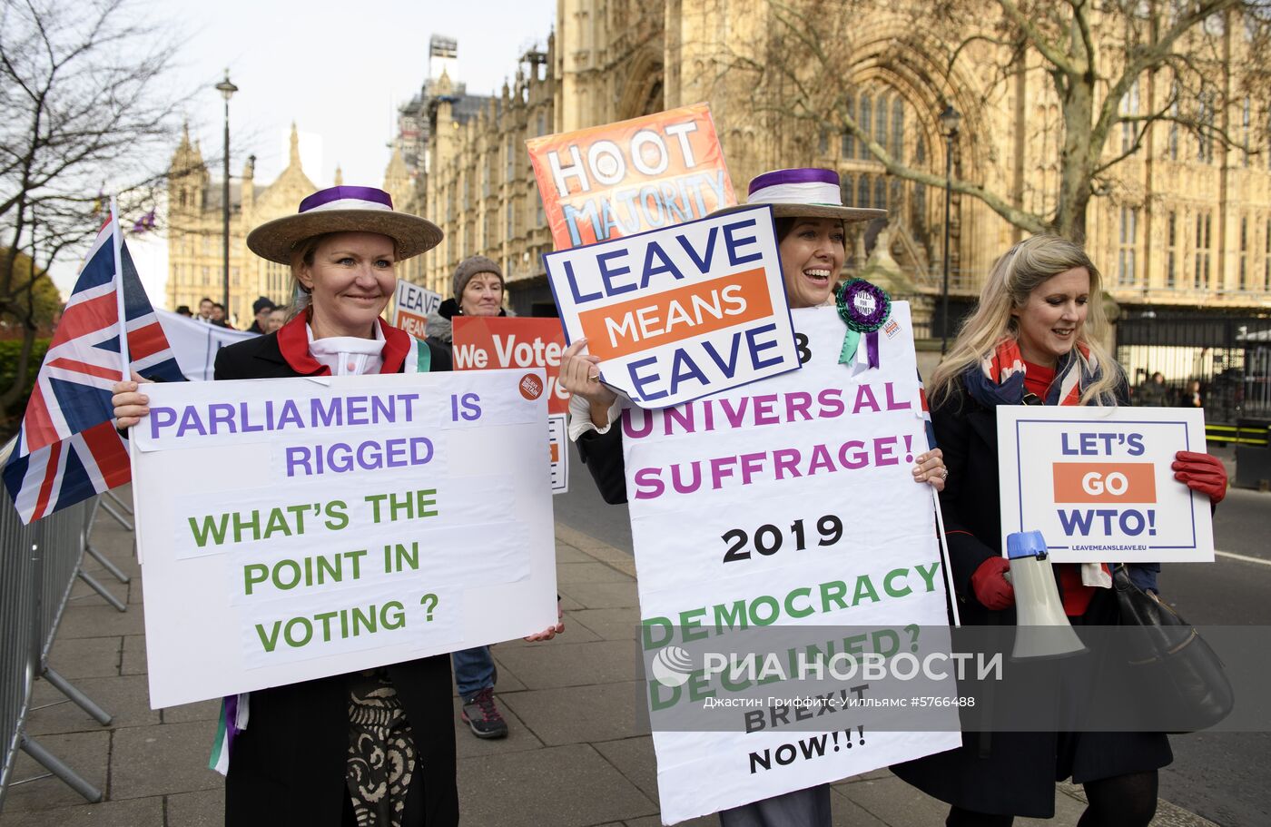 Акция противников и сторонников Brexit в Лондоне