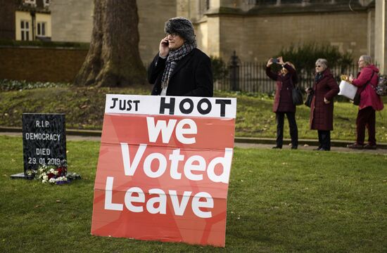 Акция противников и сторонников Brexit в Лондоне