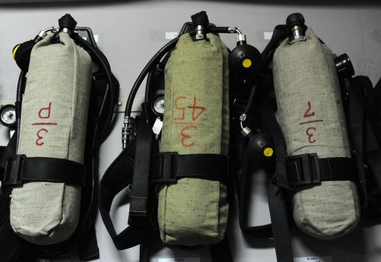 Работа пожарной части МЧС в Тамбове 