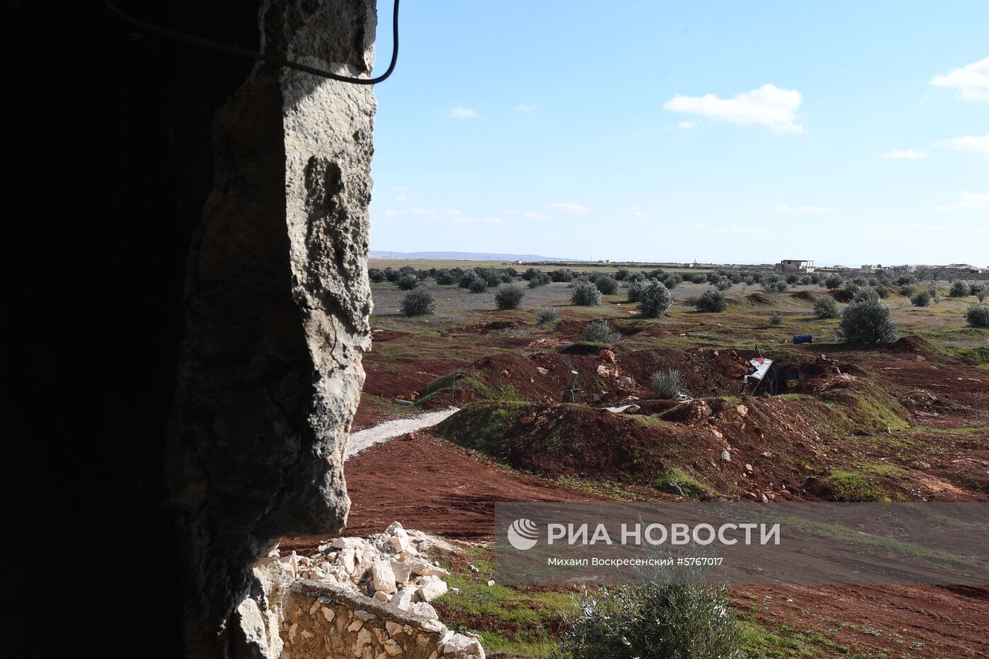 Позиции сирийской армии и ополчения в районе Алеппо