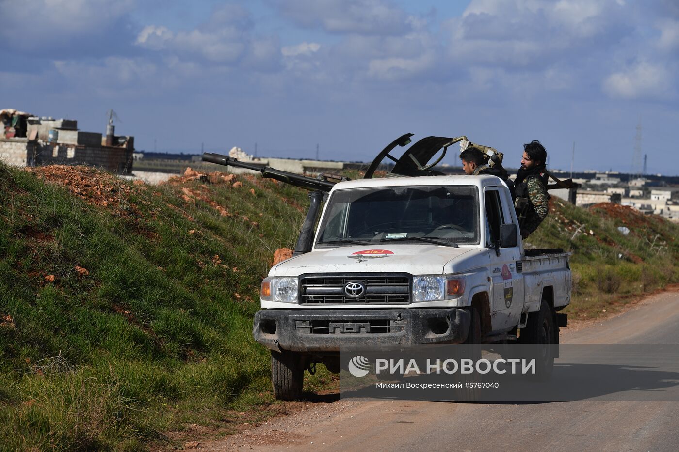 Позиции сирийской армии и ополчения в районе Алеппо