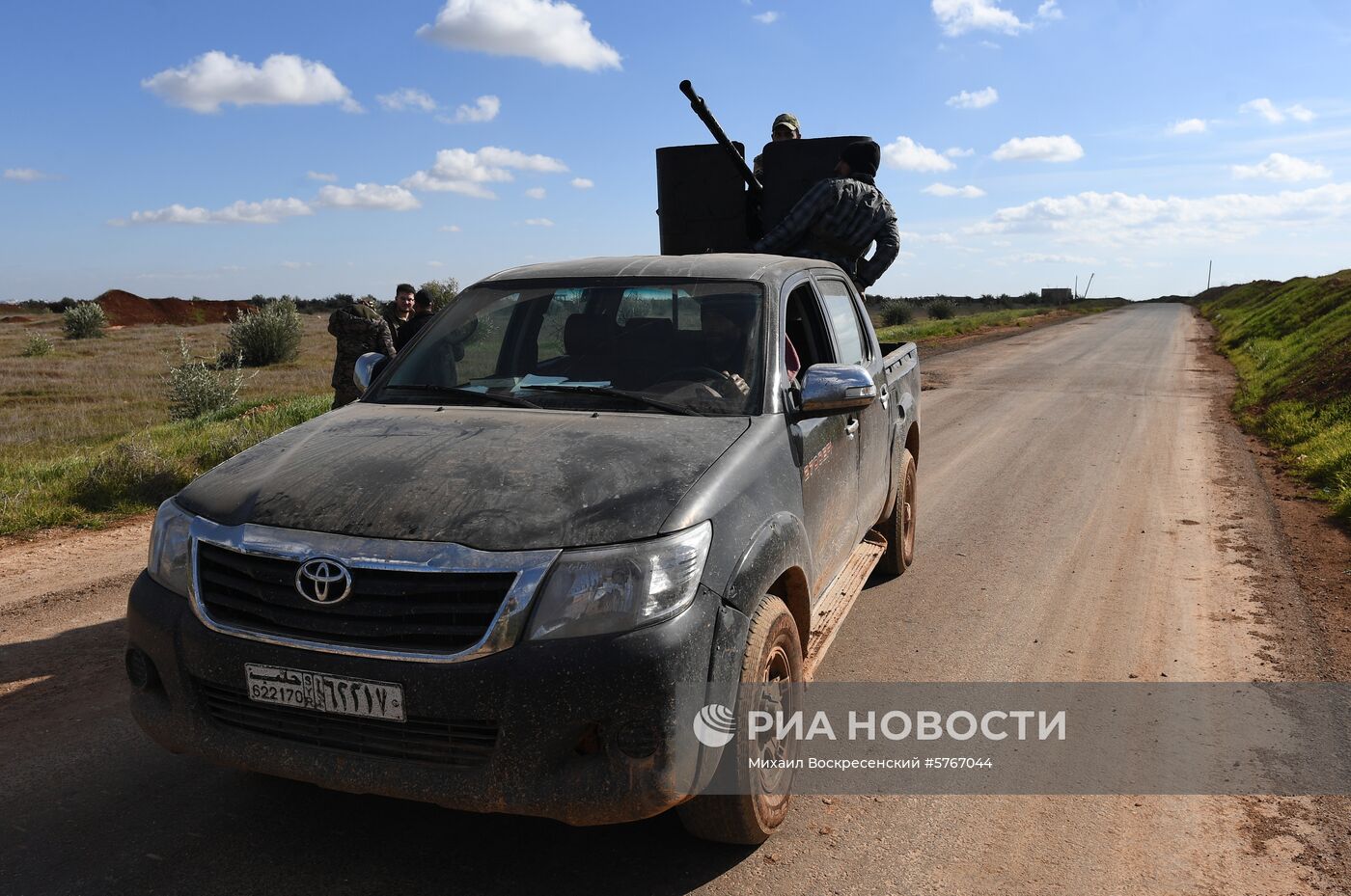 Позиции сирийской армии и ополчения в районе Алеппо