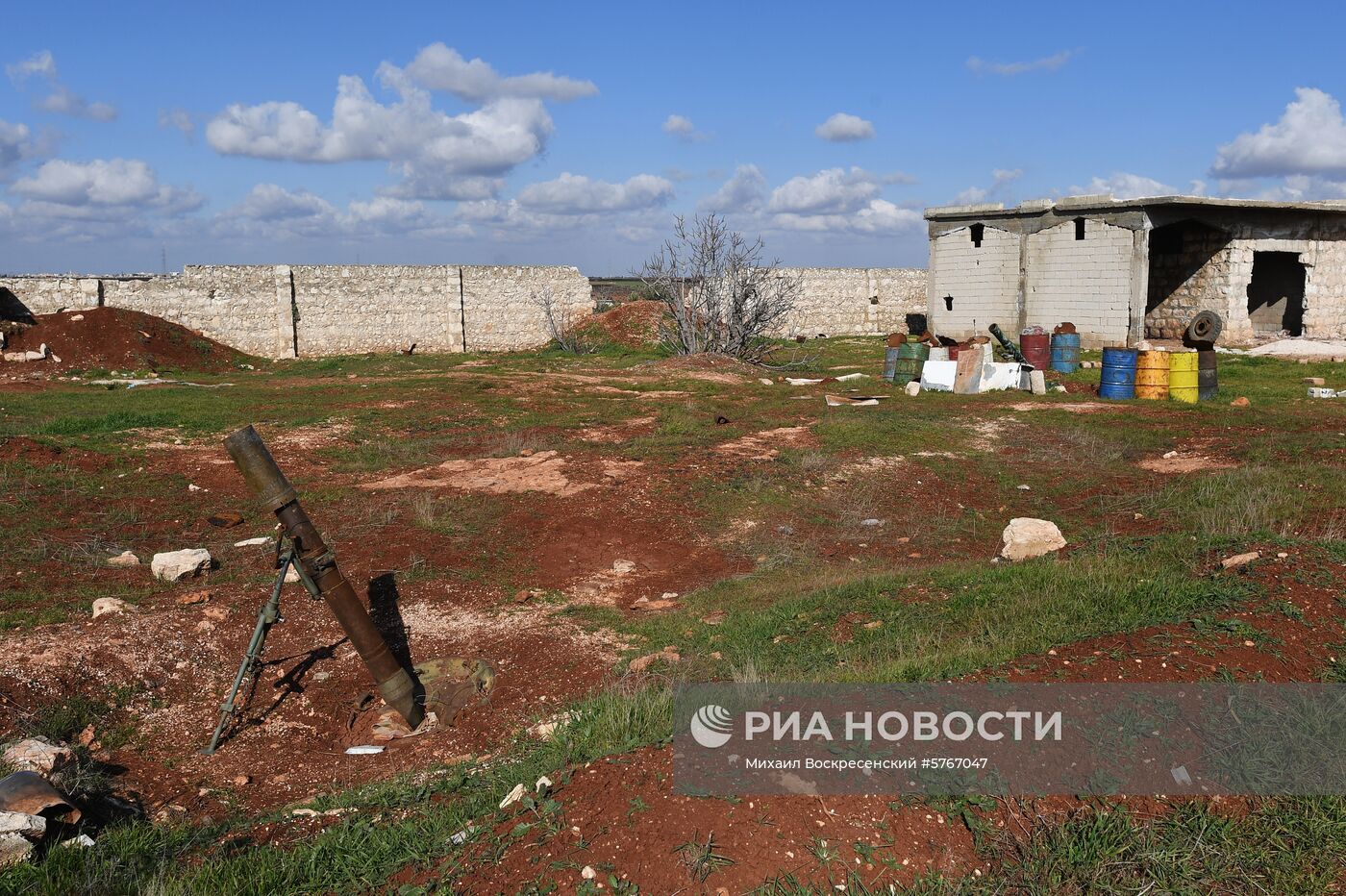 Позиции сирийской армии и ополчения в районе Алеппо