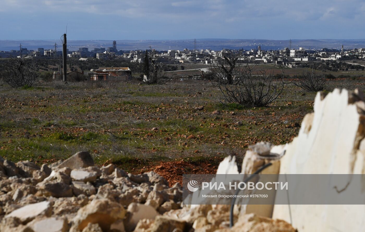 Позиции сирийской армии и ополчения в районе Алеппо