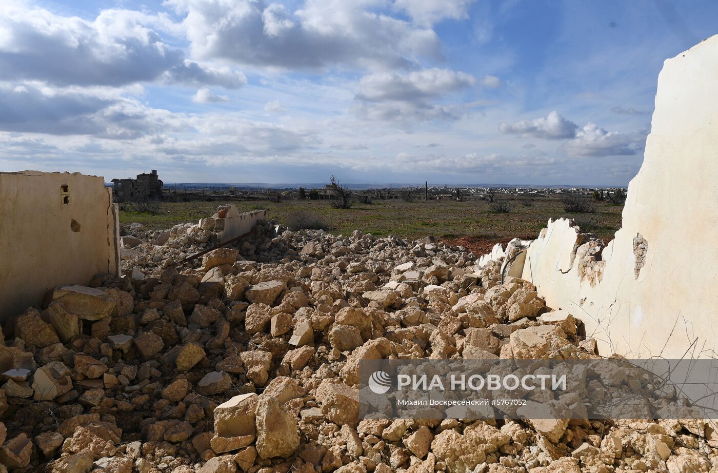 Позиции сирийской армии и ополчения в районе Алеппо