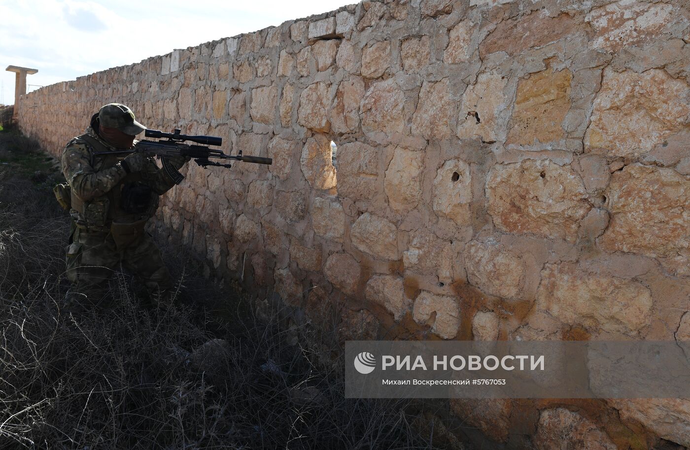 Позиции сирийской армии и ополчения в районе Алеппо