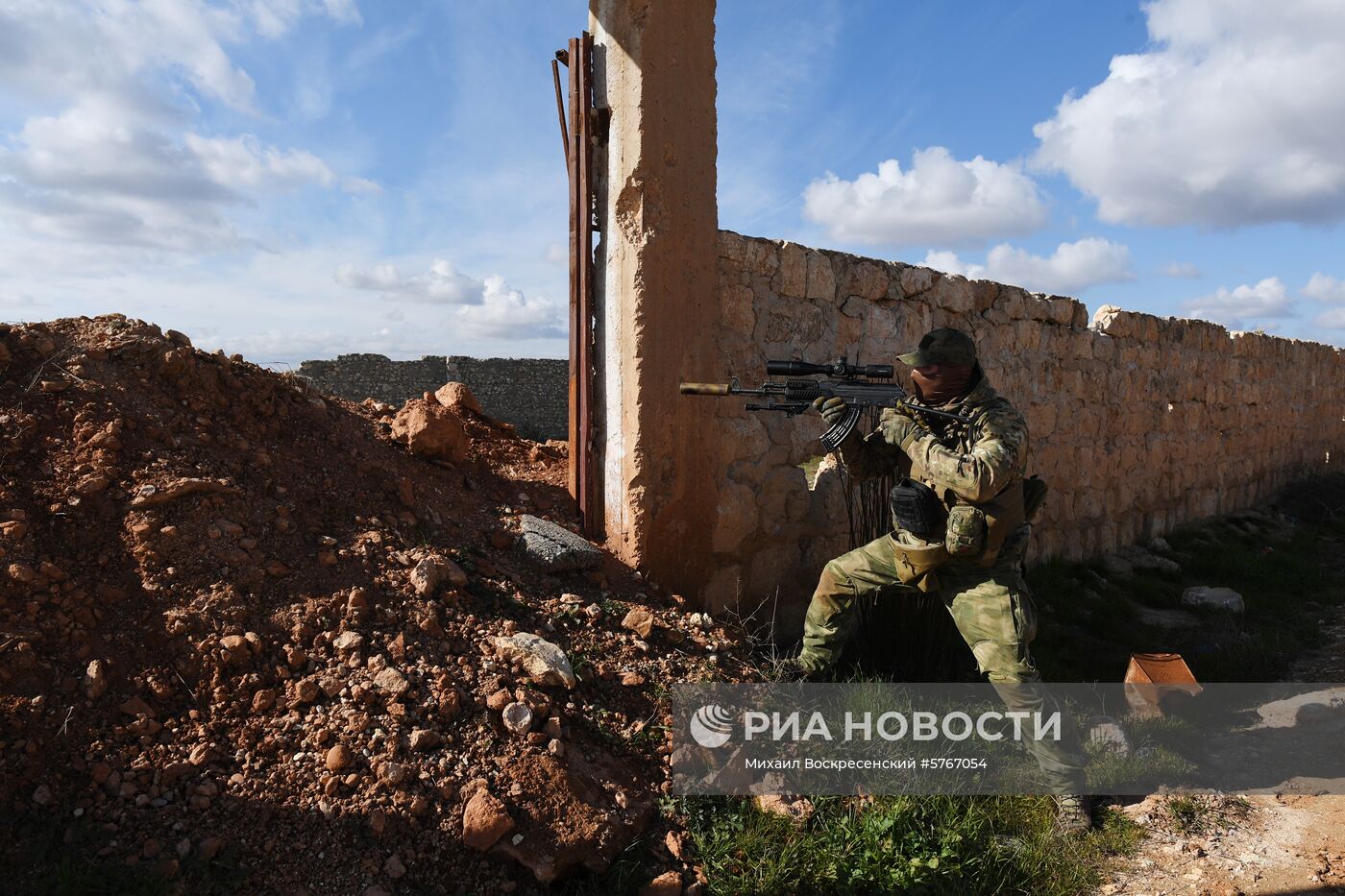 Позиции сирийской армии и ополчения в районе Алеппо