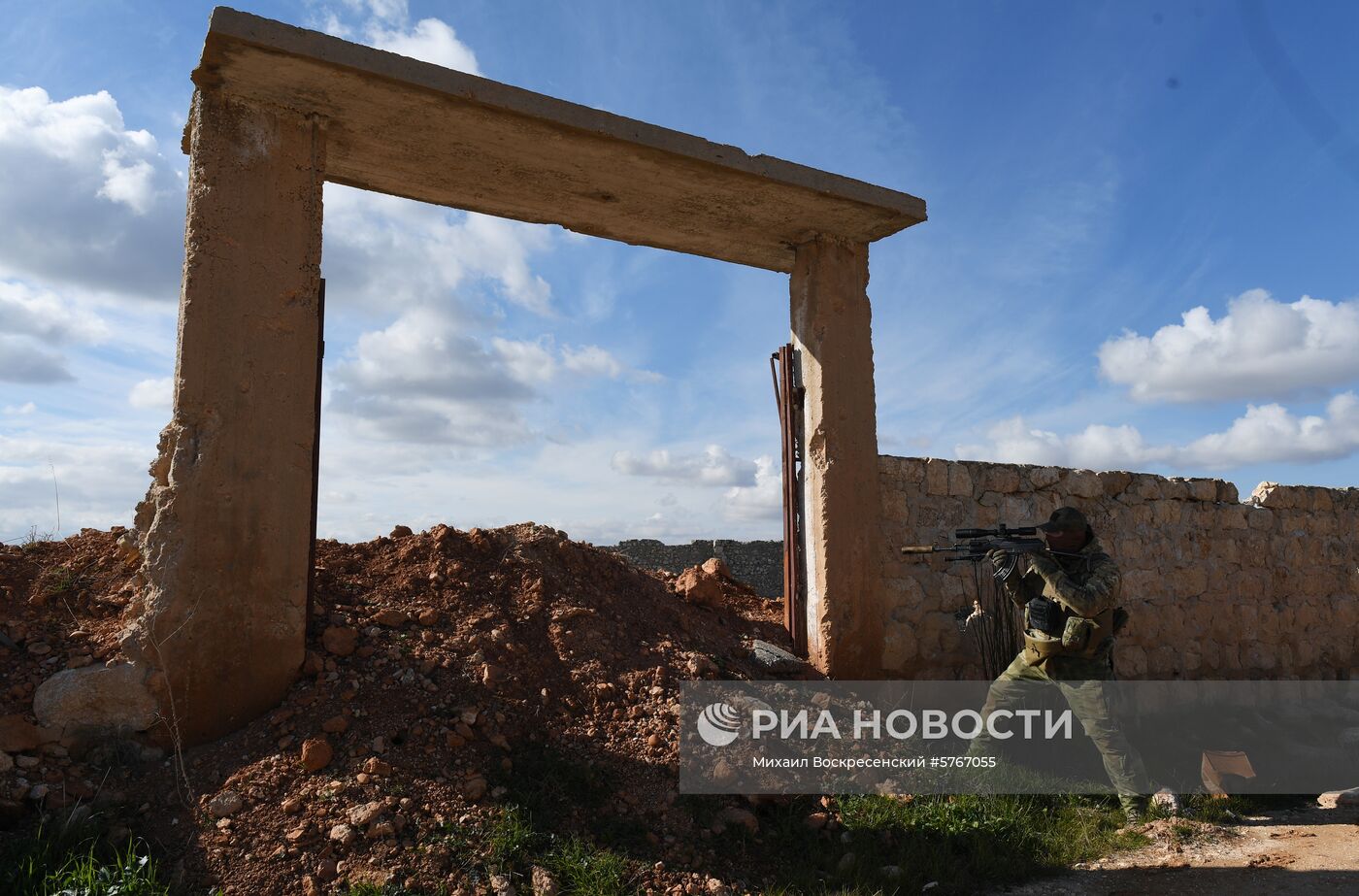Позиции сирийской армии и ополчения в районе Алеппо